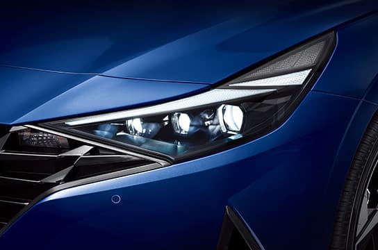 Elantra LED headlights