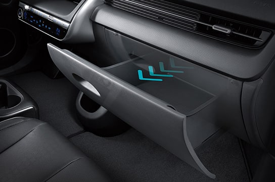 Sliding glove box