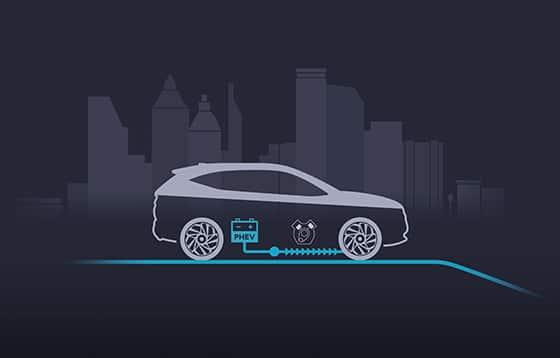 Tucson phv energy flow Start/Low-speed